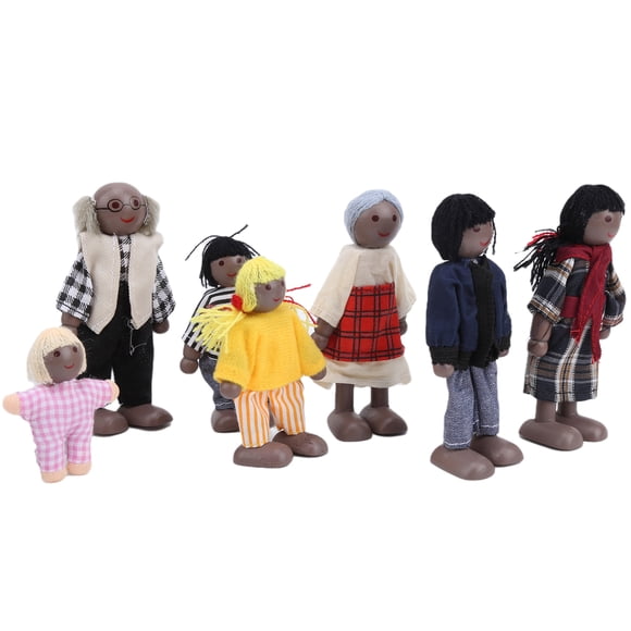 Family Puppets Set, Family Dolls, Soft Durable Flexible For Children Home Family Kids #4