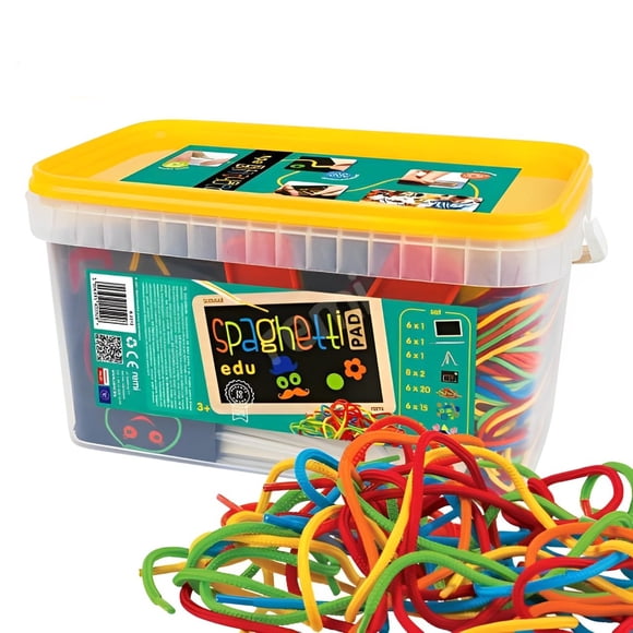 Spaghetti Edu - 6 Supports - Ensemble Innovant pour Apprendre à Écrire - Matériel Éducatif pour Enseignants et Parents en Maternelle