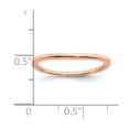 thumbnail image 2 of 10k Rose Gold Contoured Wedding Band Size 7.00 Wedding Band for Women and Men - 1.0 Grams, 2 of 2