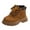 Brown, variant on Unisex-Child Hiking Outdoor Waterproof Lace-up Comfort (Little Big Kid) Construction Workboots Pink for Size 10.5