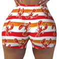thumbnail image 2 of Fotbe Red Lobster Shorts Sin Costuras – Shorts Deportivos de Cintura Alta para Mujer, Elásticos para Gimnasio, Yoga, Running o Ciclismo-Medium, 2 of 8