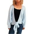 thumbnail image 1 of aidice Cardigans pour Femmes Ceinture Tricotée Ample Confortable Manches Longues Décontracté Automne Cardigans Ouverts, 1 of 5