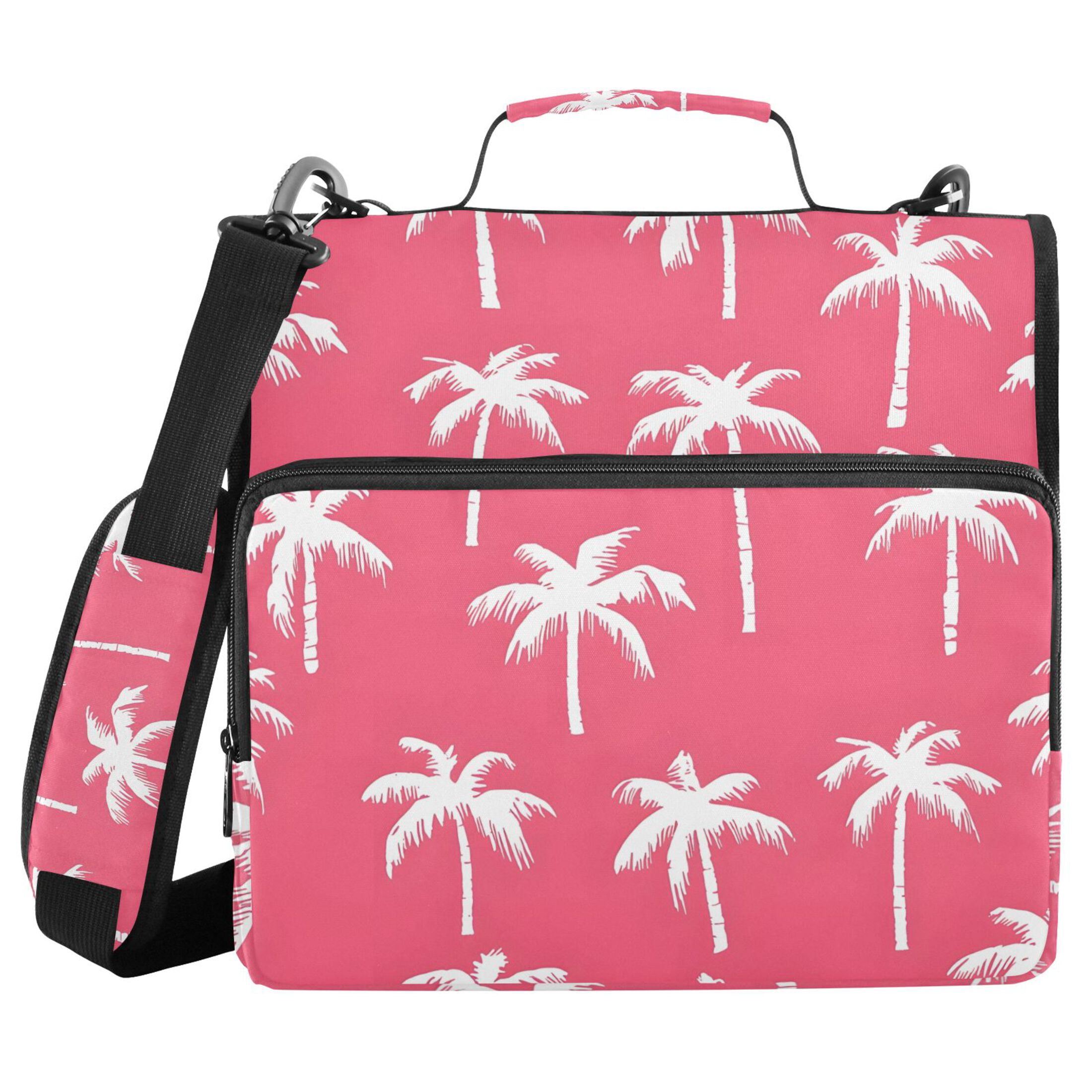 ALAZA Zipper Binder Palm Tree-a3 3 Ring Trapper Keeper File Folder Organizer Bag