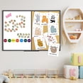 thumbnail image 6 of JILhome Magnetic White Board and Bulletin Board Combo,47" x 35" Dry Erase Board & Cork Board, Whiteboard Felt Combination Board for Wall, Home, Office, Black Aluminum Frame, 6 of 7