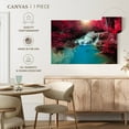 thumbnail image 5 of Elephant Stock Erawan Waterfalls Wall Art - Horizontal Canvas Wall Art - Living Room Wall Decor - Nature Canvas - Red And Brown Decor - 39" x 26", 5 of 8