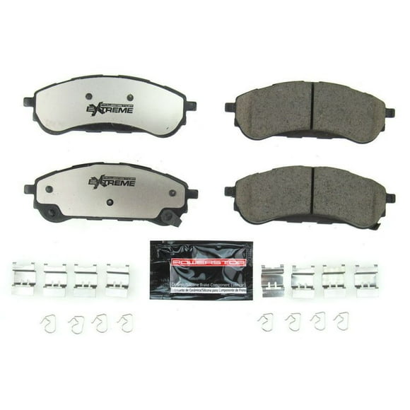 Power Stop Brake Pad Z36-2208 Z36 Truck & Tow; FMSI Number D2208; Carbon-Fiber Ceramic Brake Pads; Set Of 4; With Premium Stainless Steel Hardware