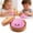 Pink, variant on Colorful Steamed Bun Squishing Toys - Cute Bao Stress Relief Fidget Toys with Steamer Baskets for Kids & Adults
