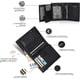 thumbnail image 2 of Leather Wallet for Men and Women - Flat Design with RFID Read Protection Function (Carbon Black), 2 of 5