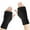 Black, variant on TOPTIE Winter Fingerless Gloves Black for Women, Furry Fur Half Finger Wrist Warmers Mitten for Cold Weather (Pair)