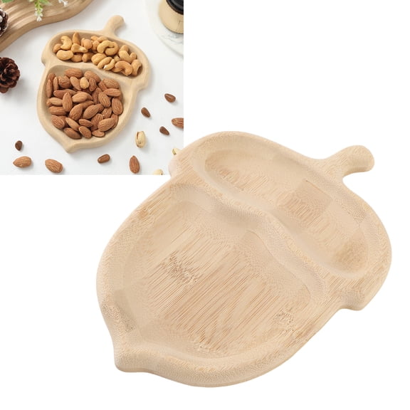 YAHHU Pinecone‑Shaped Wooden Snack & Dessert Tray – Portable, Stylish Food Platter for Home, Hotel & Restaurant Use