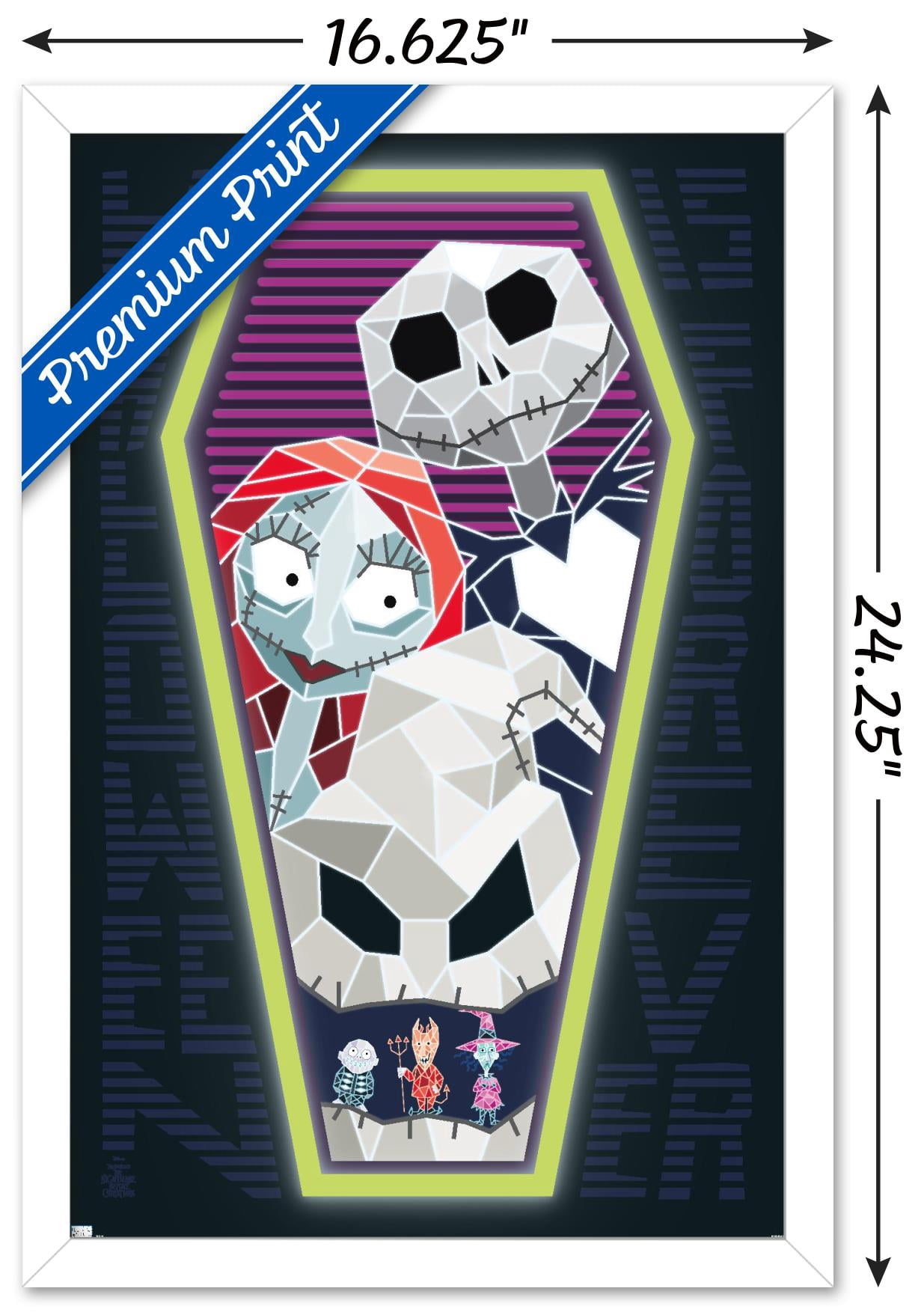 Disney Nightmare Before Christmas - Coffin Wall Poster, 14.725" x 22.375", Framed
