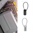 thumbnail image 3 of Gray Security Combination Padlock 4-Digit Combination Padlock Zinc Alloy Anti-Theft Suitcase, 3 of 5