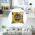 thumbnail image 5 of nygtbtfer Square Cushion with with Motivational Words Decorative Sofa Bed Home Pillow White, 5 of 7