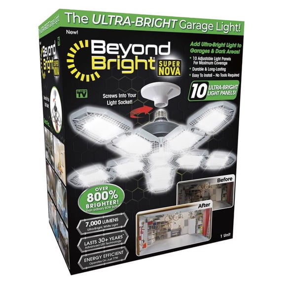 Beyond Bright Super Nova, Simply remove your old light bulb and screw Beyond Bright Super Nova into a standard light socket