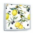 thumbnail image 3 of Designart 'Olive and Lemon Branches II' Tropical Framed Canvas Wall Art Print, 3 of 5