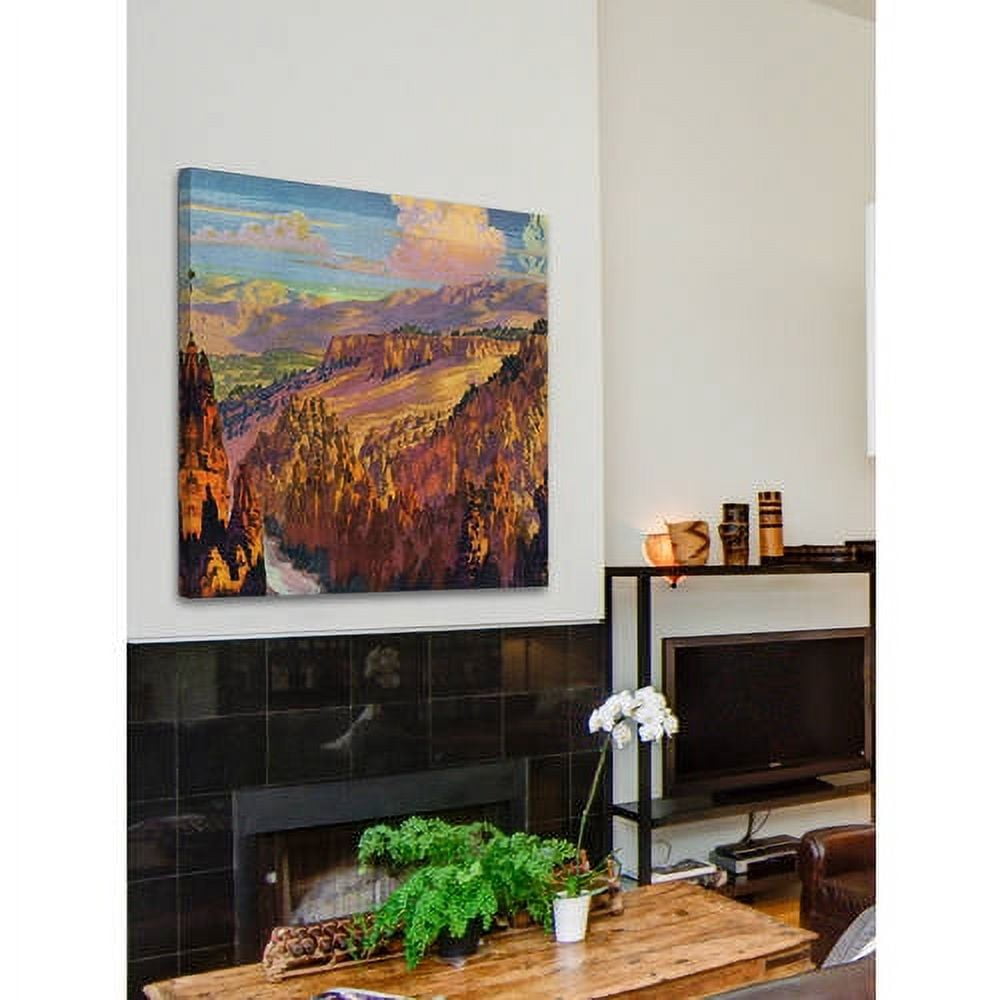 "Grand Canyon" Painting Print on Wrapped Canvas