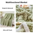 thumbnail image 4 of Anckoeil 4.92Ft×6.56Ft Soft Bubble Fleece Blanket Warm and Soft Single Layer Double-Sided All-Season Solid Color Plush Blanket, 4 of 7