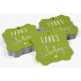 thumbnail image 4 of Inkdotpot Pack Of 100 Real Silver Foil Bracket Shape Paper Tags Happy Holiday Favor Hang Tags, 4 of 6