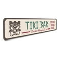 thumbnail image 3 of Tiki Mask Arrow Novelty Decor, Metal Wall Sign - 4x18 Inches, 3 of 4