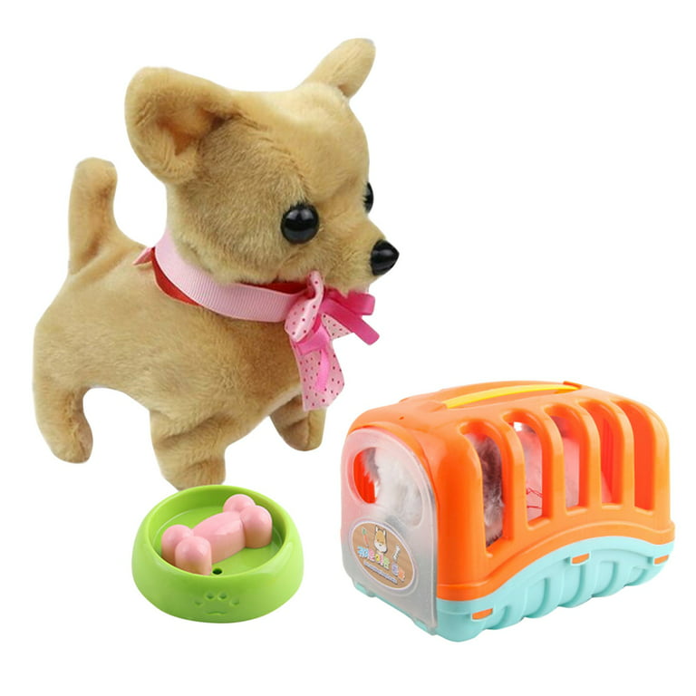 Mimibear Electric Dog Plush Toy Can Walk and Make Sound Corgi