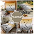 thumbnail image 6 of Yellow Gray Ombre Tapestry for Bedroom Wall Hanging Tapestry, Black Hockey Sticks Minimalist Style Ceiling Backdrop Tapestries Poster Blanket Wall Decor for Teens Room Living Room Dorm 59" x 79", 6 of 8