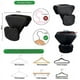 thumbnail image 2 of Xiao Hua 72 ganchos de percha para ahorrar espacio, ganchos para conectar perchas, 4 envases para organizar ganchos para armarios, para todo tipo de perchas (2 pulgadas negras), 2 of 5