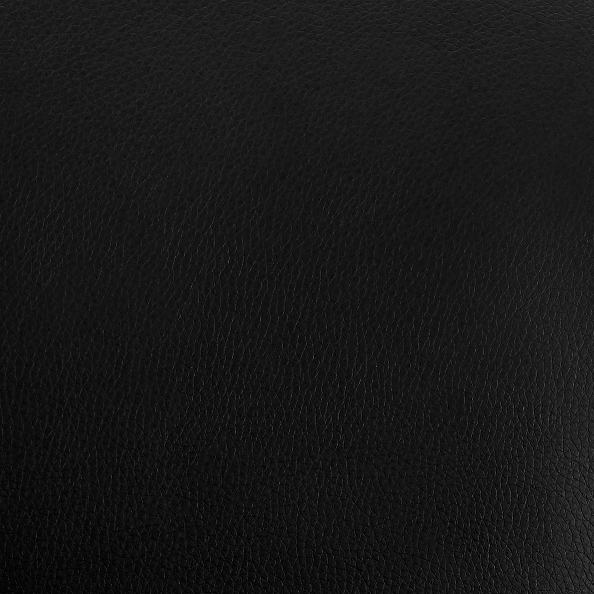 Amanda Contemporary Side Chair in Black Faux Leather and Chrome Finish - Set of 6