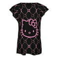 thumbnail image 5 of Hello Kitty Womens Summer Tops Ruffle Short Sleeve Tunic Tops V Neck Loose Fit Flowy T-Shirts, 5 of 7