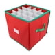 thumbnail image 2 of Caja de almacenamiento de adornos navideños Compartimento 64 | Organizador plegable para decoraciones navideñas, tabiques ajustables, cierre de cremallera, 33x33x33cm – fácil de cargar/descargar,, 2 of 9