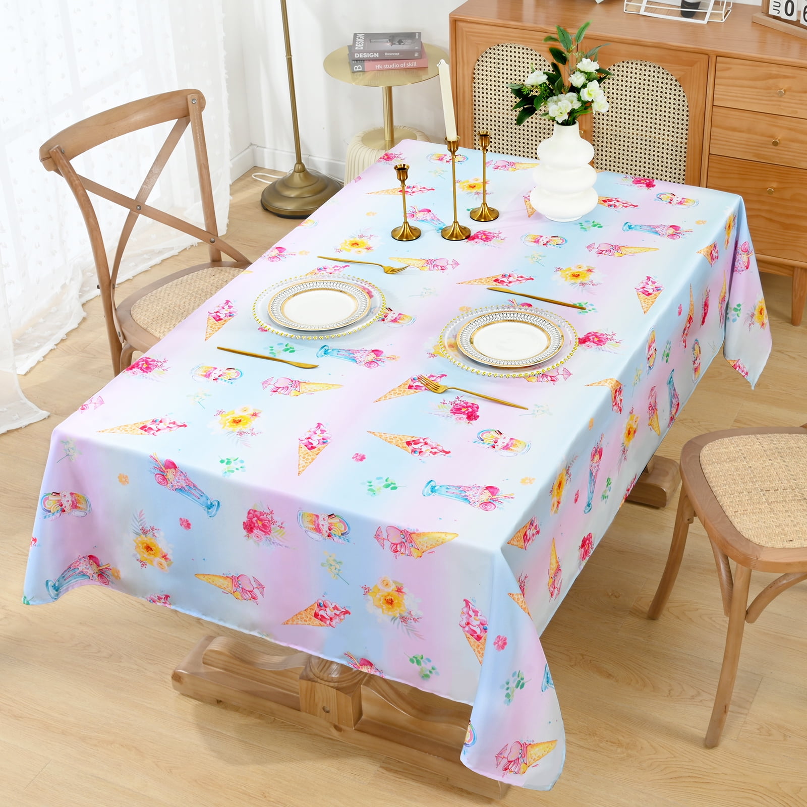 Lot De 2 Nappes Irisées Rectangulaires - 137x183 Cm