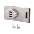 thumbnail image 4 of Pestillo de puerta de gabinete, cerradura de combinación sin llave para puertas de gabinete, cerradura mecánica de gabinete con código de acceso de 3 Plata 35 pulgadas Macarena Cerradura del cajón, 4 of 8