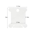 thumbnail image 3 of 1pc String Winder and 120pcs Plastic Floss Bobbins Bobbins Plastic Embroidery Floss Organizer Cross-Stitch Thread Holder Cards, 3 of 8