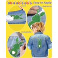 thumbnail image 2 of 6 Pack Easter Iron-On Patches - Sparkle Bunny & Cute Rabbit Embroidered Appliques for Clothes, Hats, Jeans & Backpacks, Multi-Color, 2 of 5