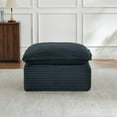 thumbnail image 3 of MAYEERTY Corduroy Boneless Ottoman, Soft Tufted Footrest for Living Room Cloud Sectional Couches, 30.7×15.7" Dark Gray, 3 of 6