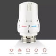 thumbnail image 3 of Thermostatic Radiator Valve with Room Temperature Measurement and Lock, ABS and Metal Material, 6℃ - 28℃ Temperature Setting Range, 3 of 7