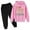1-Pink3178, variant on WOYY Toddler Boys Sports Outfits Football Hoodie Sweatpants Set Unisex Tracksuit Children's Clothes Sets, Sizes 3-14