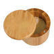 thumbnail image 1 of Caja de almacenamiento de bambú Totally Bamboo Salero con tapa giratoria magnética, sal grabada en la tapa, 1 of 5