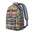 thumbnail image 2 of Boho Tribal Print Backpack for College - 17 Inch Laptop Compartment, Durable Oxford Fabric, Large Capacity Bookbag for Dorm & Commuting, 2 of 6