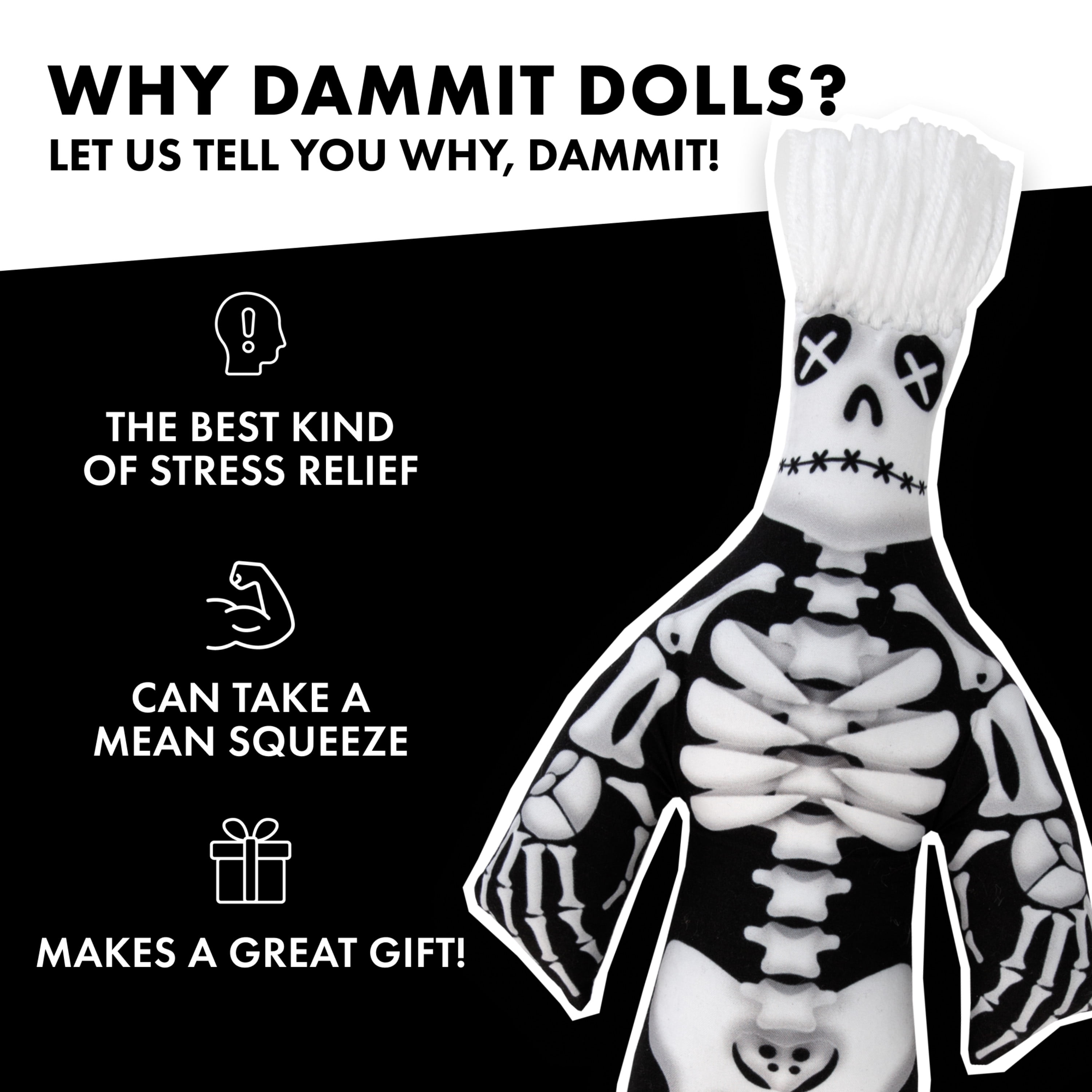 Lemon N Lime Handmade Dammit Doll Stress Relief Doll 12” Limited Edition