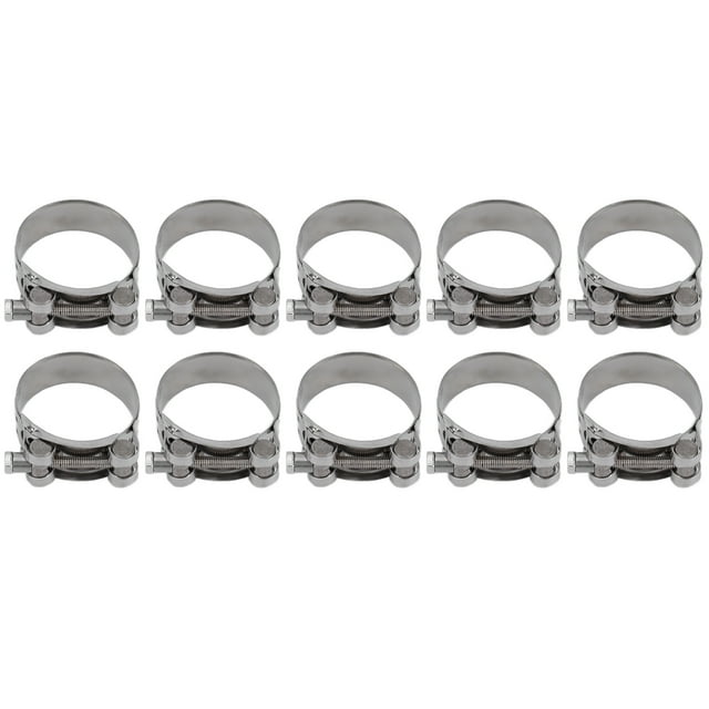 Pipe Clamps, Appearance Galvanized Reinforced Full Core Rustproof Hose Clamp For Petrochemical For Industrial For Automotive 48-51mm