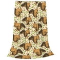 thumbnail image 2 of Fuzoiu Cute Squirrel with Green Leaves Print Ultra-Soft Micro Fleece Blanket,All Seasons Flannel Throw, Lightweight Blanket for Bed, Sofa, Couch, Movie Night, Camping, and Travel-40"x30", 2 of 7