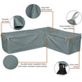 thumbnail image 4 of Classic Accessories Storigami Weatherproof 104 Inch Outdoor Right-Facing Sectional Cover, Monument Grey, 4 of 12
