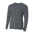 thumbnail image 2 of A4 N3165 Mens Cooling Performance Long Sleeve Crew - Lime - 2XL, 2 of 4