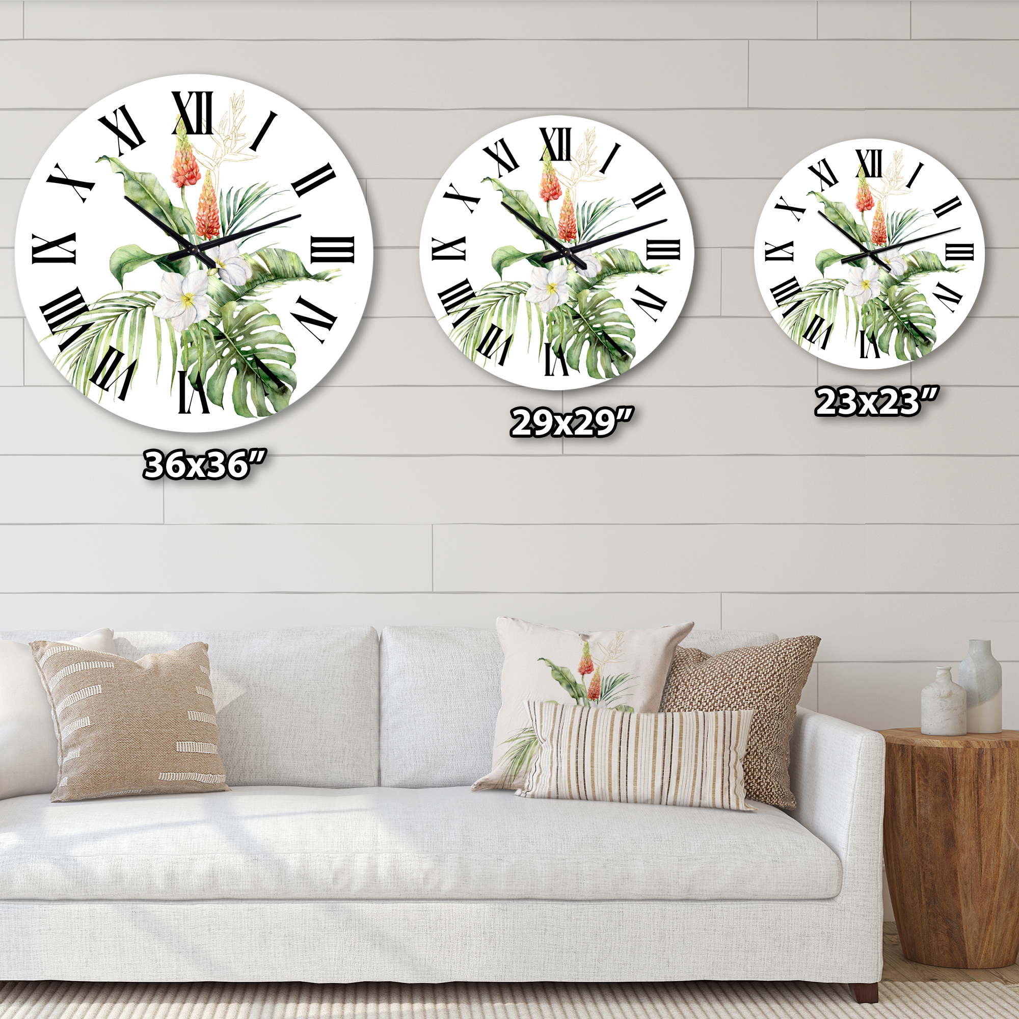 Designart 1 in Quartz Traditional Wall Clock
