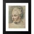 thumbnail image 2 of Johann Heinrich Tischbein the Younger 19x24 Black Modern Framed Museum Art Print Titled - Three-Quarter View of the Head of a Girl, Turning to the Left (1758), 2 of 5