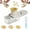 White, variant on Multifunctional garlic grinder and mandoline slicer, mini garlic grinder, 3-in-1 ginger and garlic grater with container and handle, quick grinding, easy cleaning, perfect for the kitchen.
