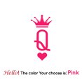 thumbnail image 1 of Motor Helmet Sticker Queen Vinyl Decals For Motorcycle Helmet Decal Decor Royal Q Stickers, 1 of 5