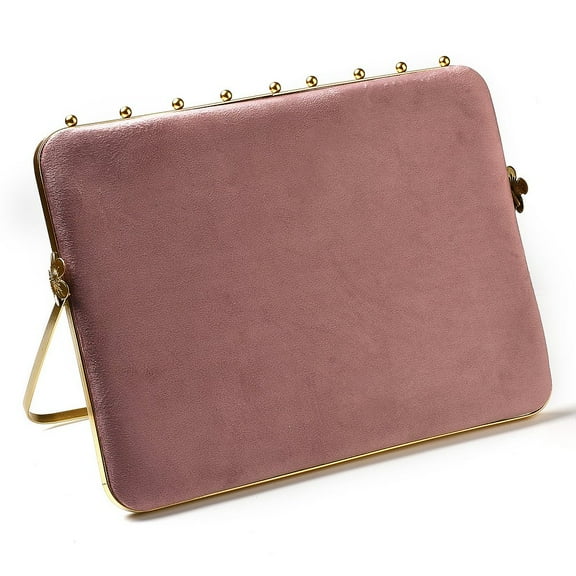 1 pc Velvet Necklace Display Rack Jewelry Stands For Hanging Necklaces Flamingo 35.5x26cm