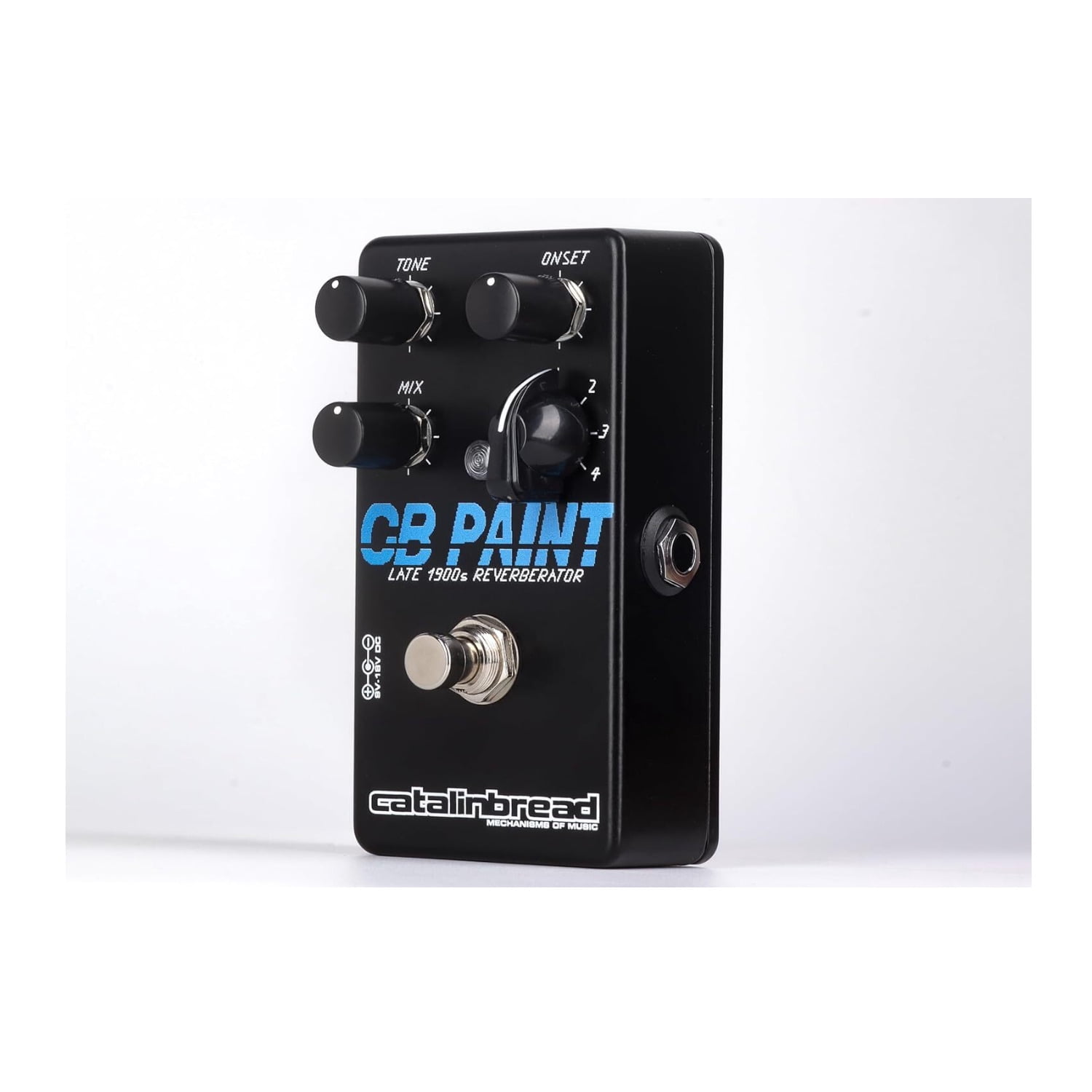 Catalinbread CB Paint Late 1900s Reverberator Guitar Effects Pedal with Gate/Reverse Modes, Mix, Tone, and Onset Controls