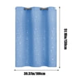 thumbnail image 3 of Beautynvta Short Curtains Half Window Curtains for Bedroom, Kitchen Window Curtains Over Sink, Energy Saving Blackout Drapes, 39.4''x51.2'', Blue, 3 of 6